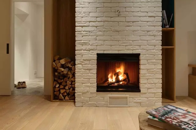14种妙堆室内燃木壁炉木柴好方法