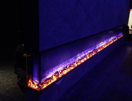 上海莫洛尼壁爐讓夜晚的上海魔都酒吧更具有魔幻魅力三色6米壁爐